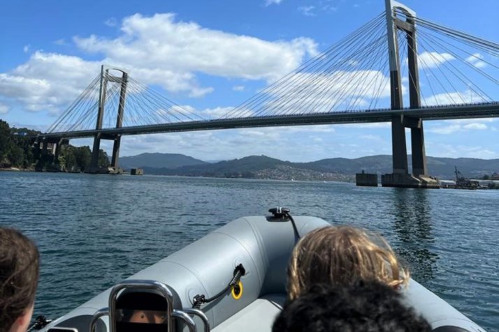 Vom Meer aus, die Insel San Simón