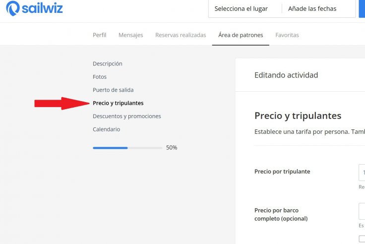 Tras entrar en tu actividad, haz clic en 
