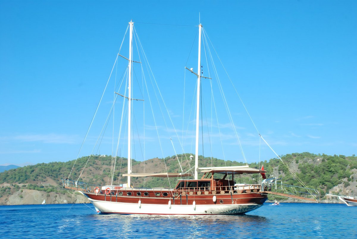 Luxuriöse Segelreise auf einem türkischen Gulet, Fethiye-Marmaris-Fethiye.