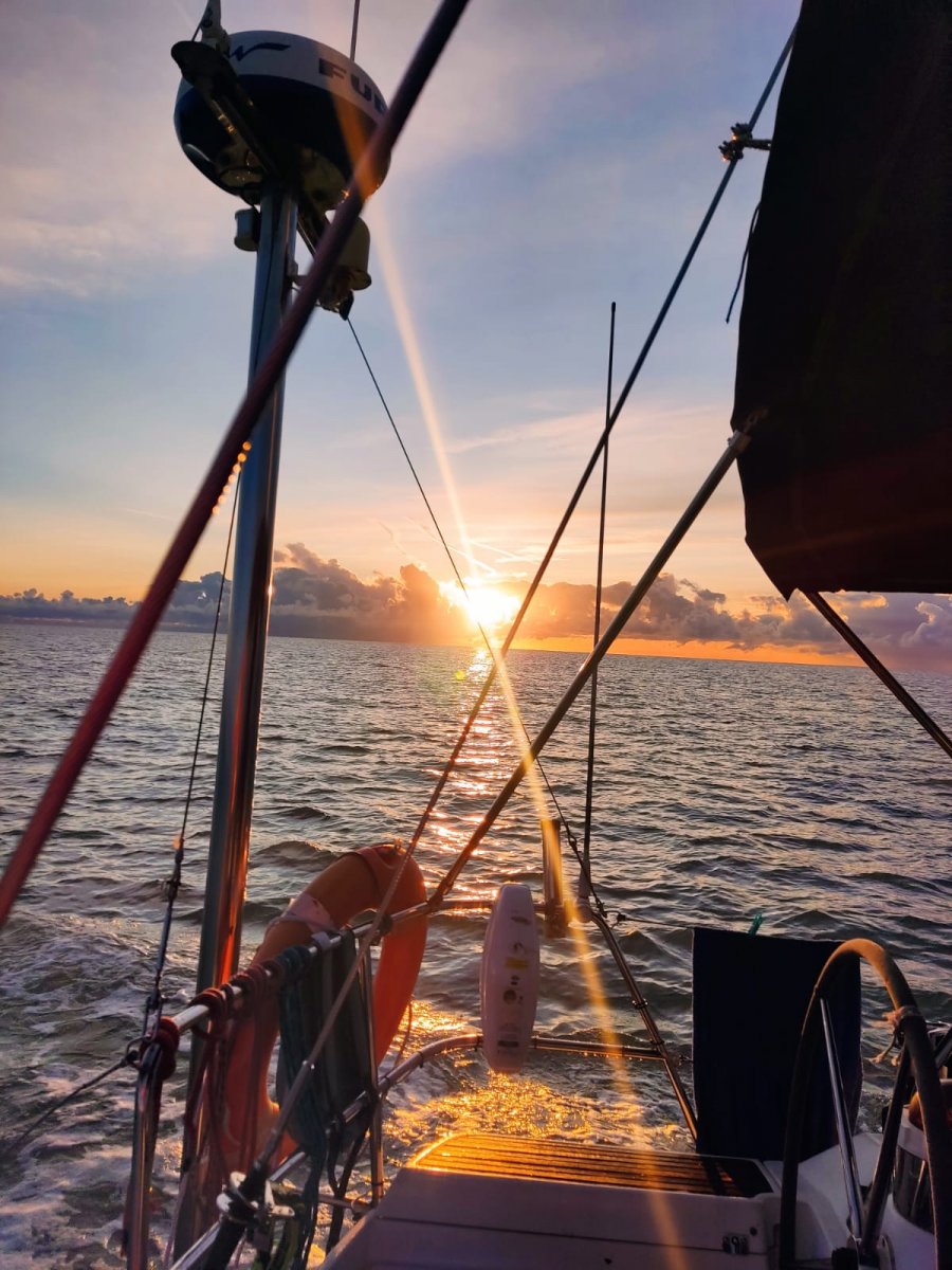 Boat sailing in the Solent