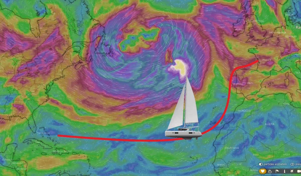 Transatlantic sail from France to the Caribbean