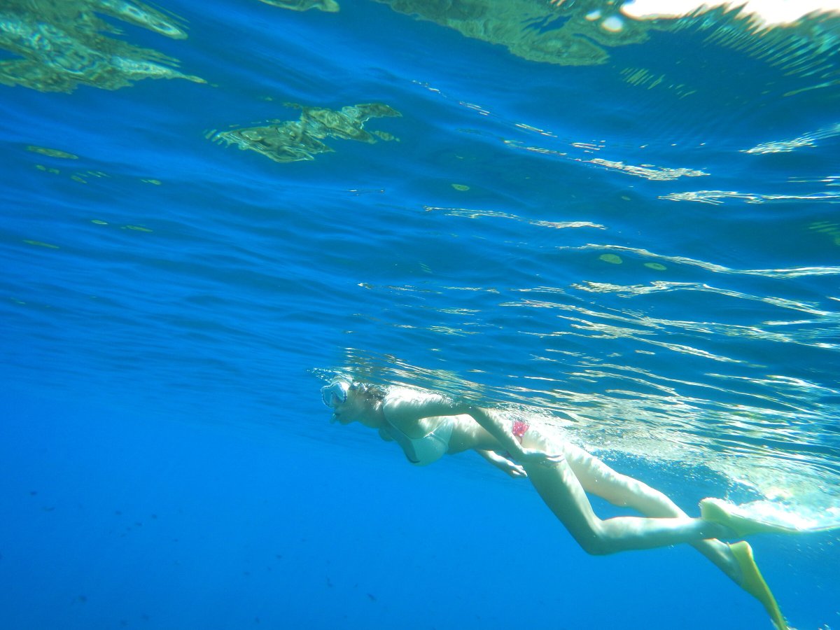 Sailing between Greek islands
