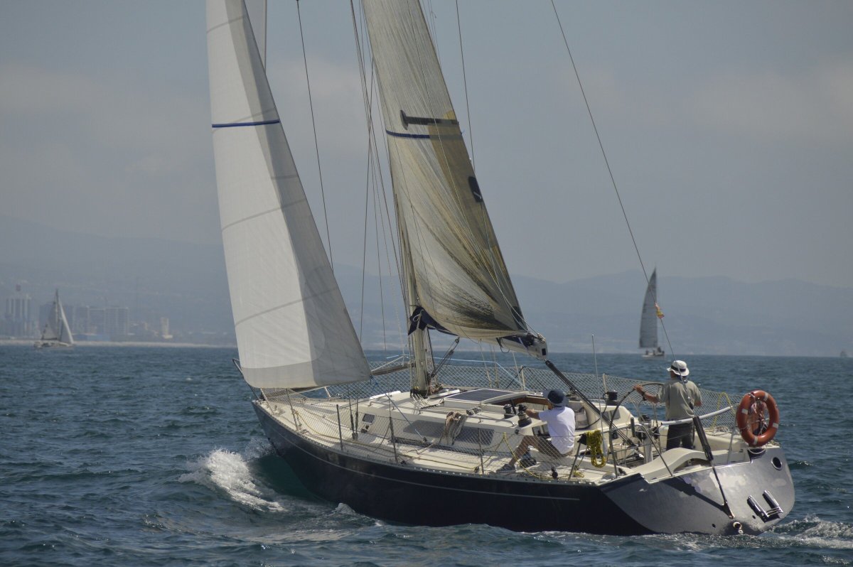 Preparing for the regatta in Barcelona