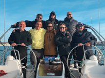 Barco en Menorca con prácticas del PER