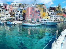 Sailing boat trip in Procida, Capri & Amalfi Coast