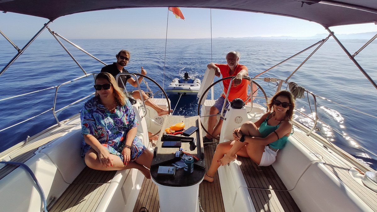 Sailboat Navigation Course in the Mediterranean Sea