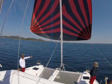 Catamaran skipper training in Tenerife