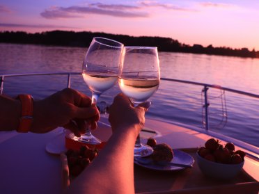 Sonnenuntergangstörn mit dem Boot in Torrevieja