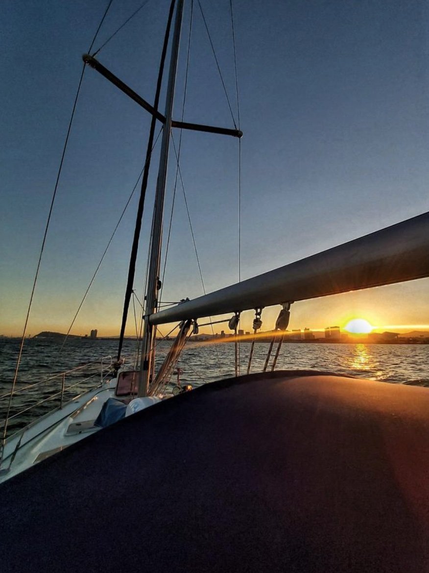 Sail in a sailboat from Barcelona