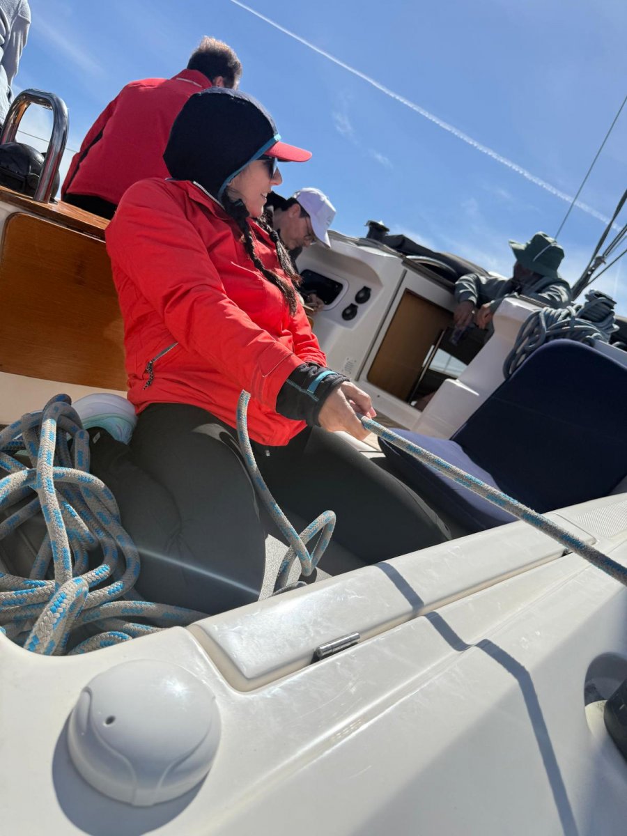 Sailboats on journey from Huelva