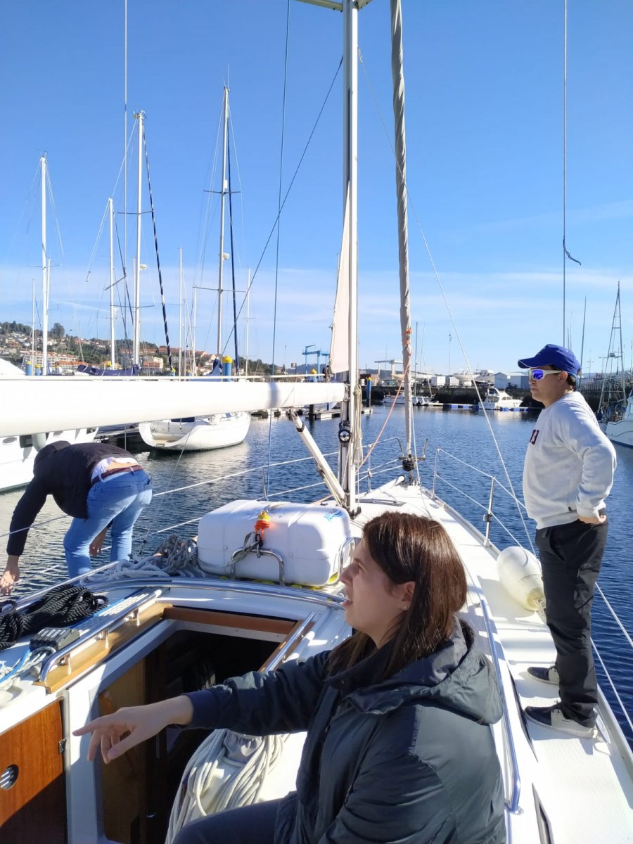 PER sailing practice in the Rías Baixas
