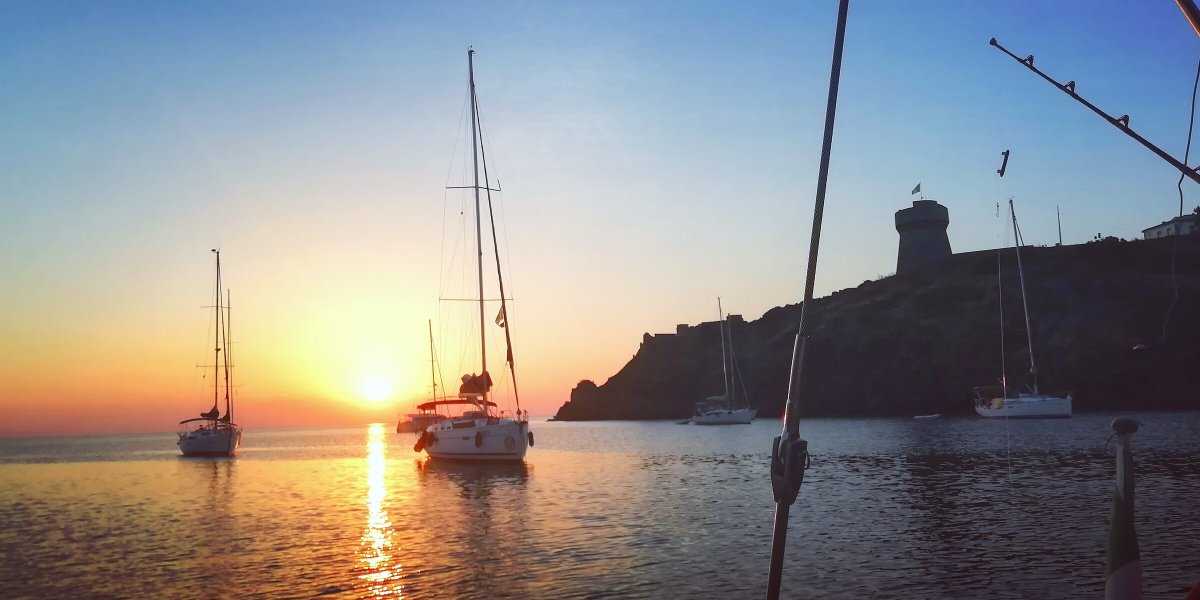 One-week one-way boat trip through Maddalena Archipelago and Corsica