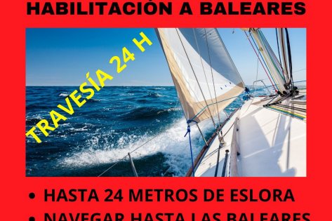 Prácticas Oficiales de Habilitación a Baleares para PER desde Valencia