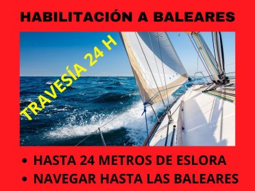 Prácticas Oficiales de Habilitación a Baleares para PER desde Valencia
