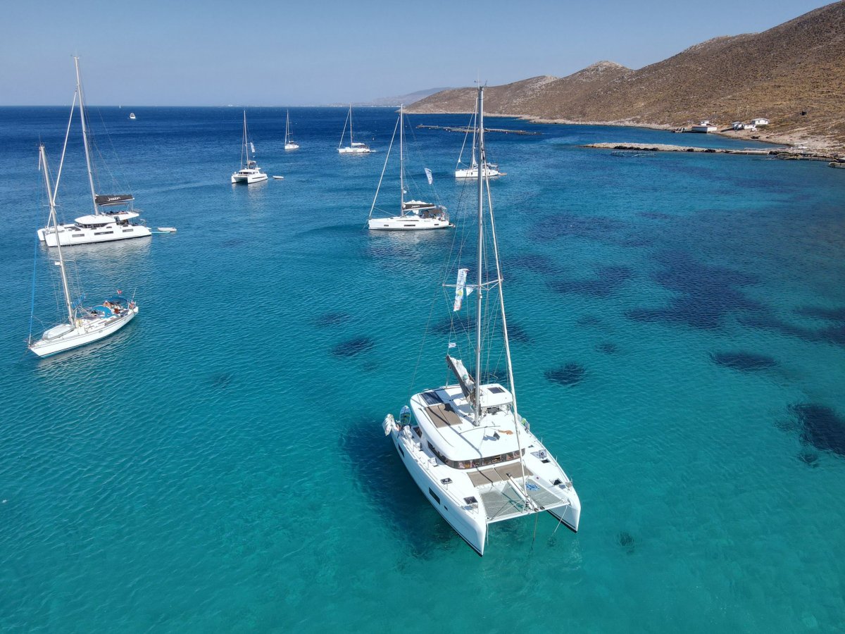 Open sea adventure with a catamaran navigation course