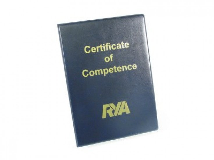 Certificado de competencia de la RYA