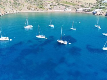 Semana en el azul pintado de azul de las Islas Eolias