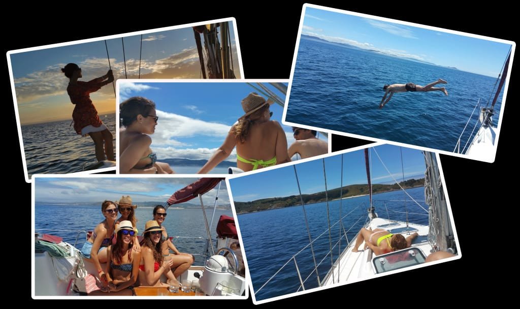 Prácticas de habilitación a vela en las Rías Baixas