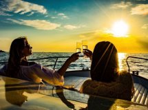 Sonnenuntergangsfahrt in Formentera