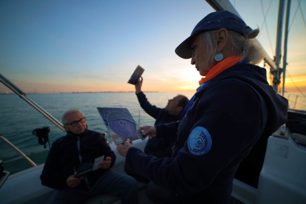 Sailing course in the Gulf of Cadiz