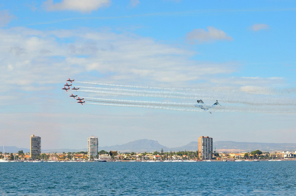 navegacion a vela Patrulla Águila en Mar Menor 