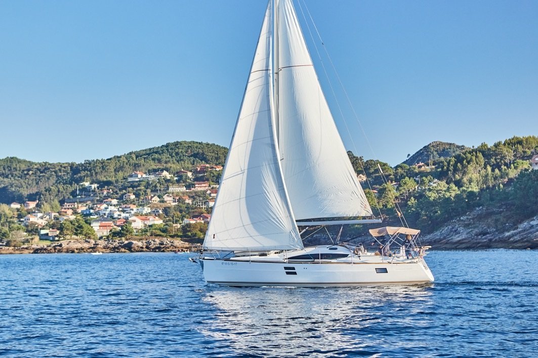 Segeln in der Vigo-Mündung