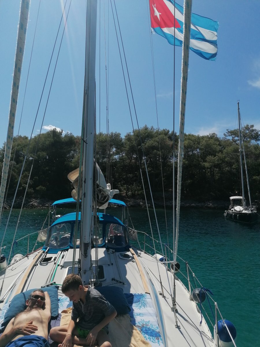 Panoramablick auf die Küsten von Ibiza und Formentera