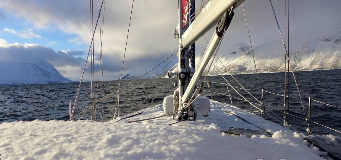 Sailing the Arctic in a sailboat in Norway