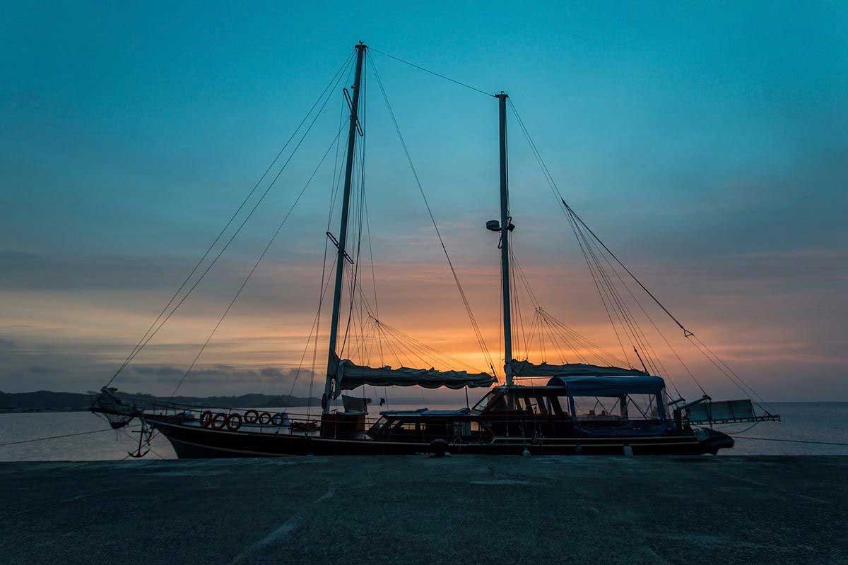 Sailboat in the Ionian Sea