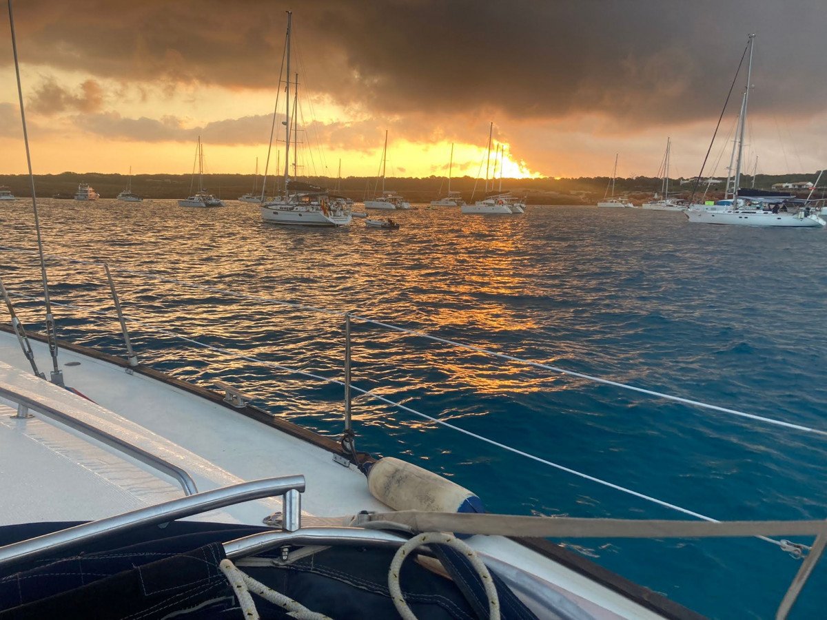 Unique sea experience with sunset