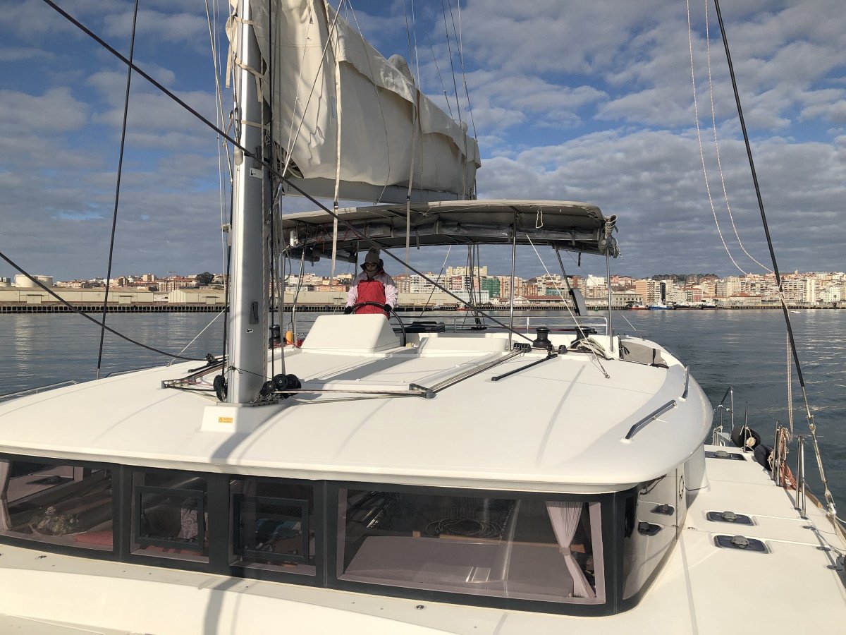 Catamaran journey along Santander's coastline