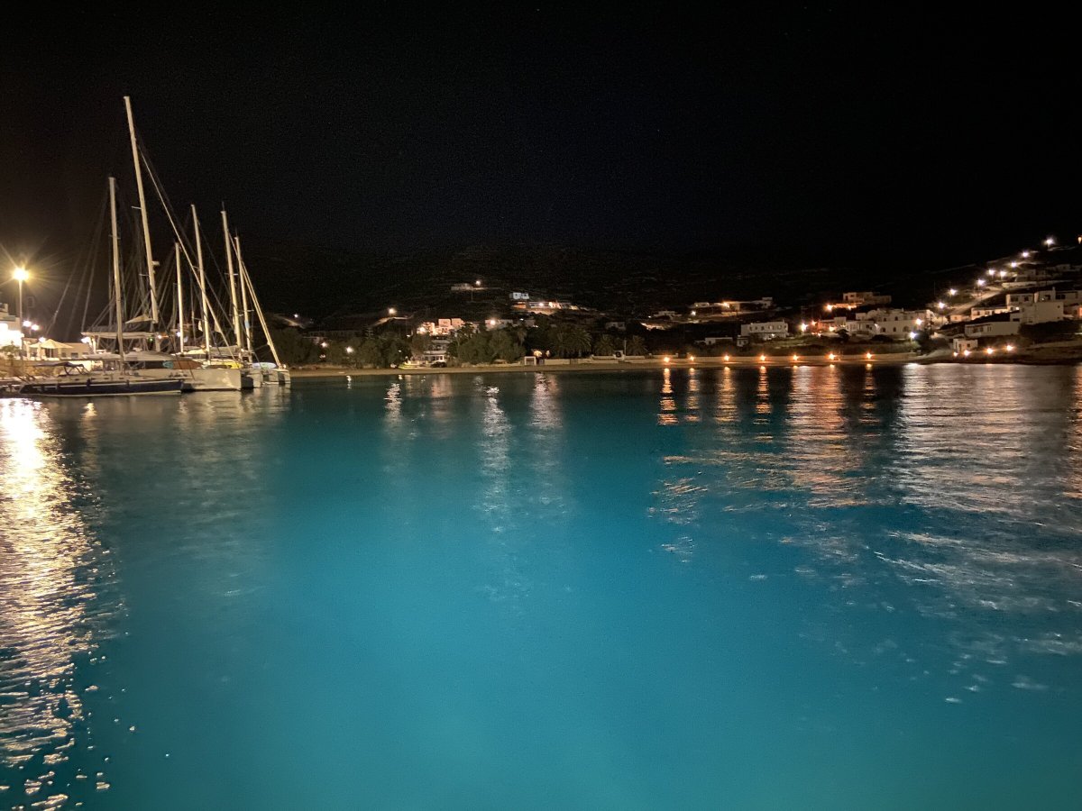 Sunset en barco en Anafi