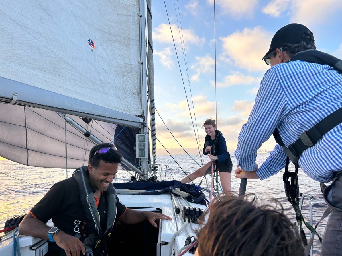 Learning to sail the Atlantic Ocean on a transatlantic journey
