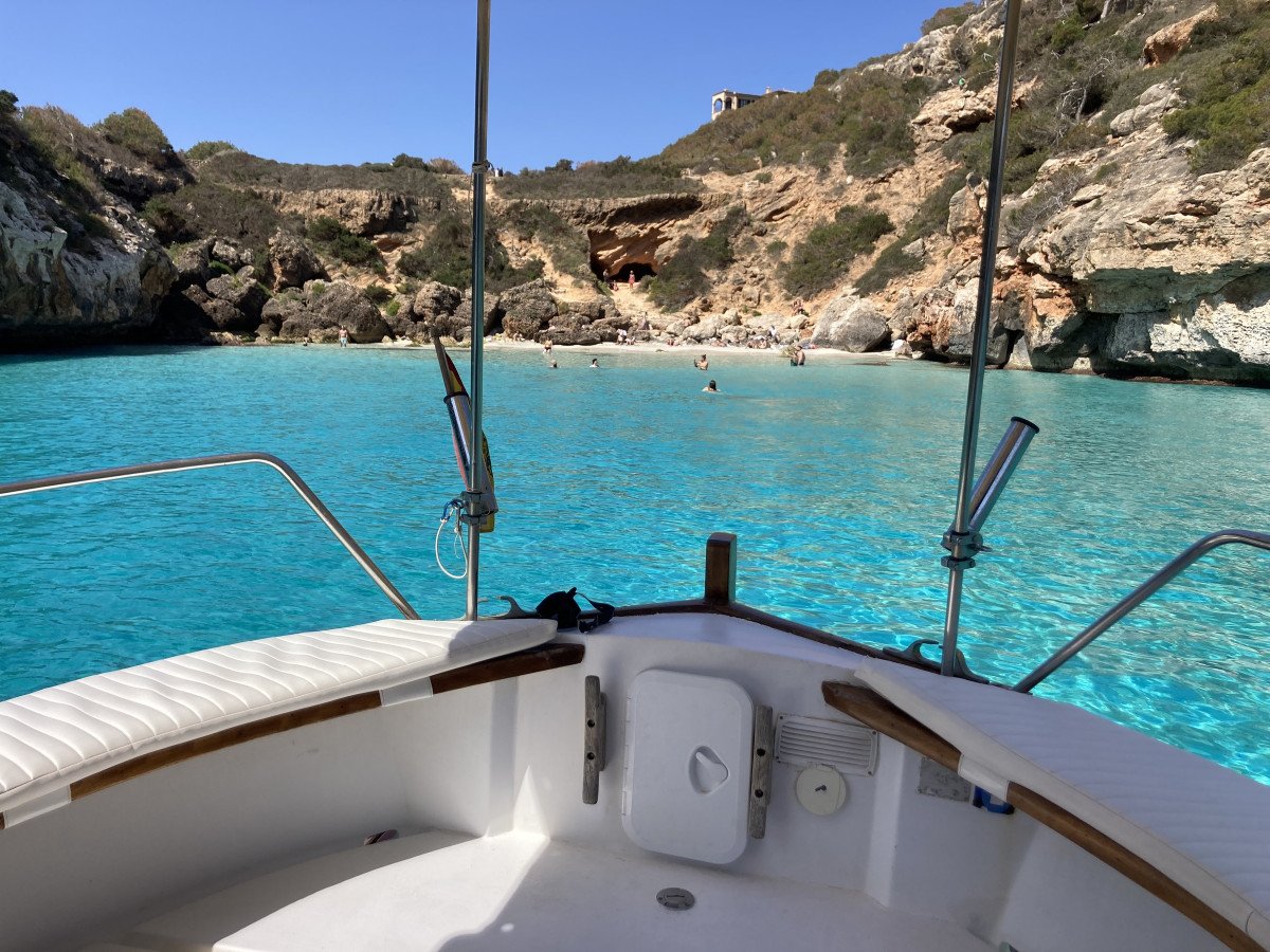 Relajarse en una bahía privada de Mallorca