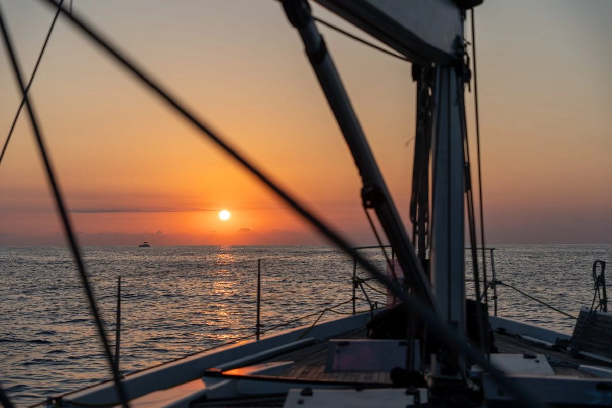 Boat navigation from Malaga to Tenerife across the Atlantic