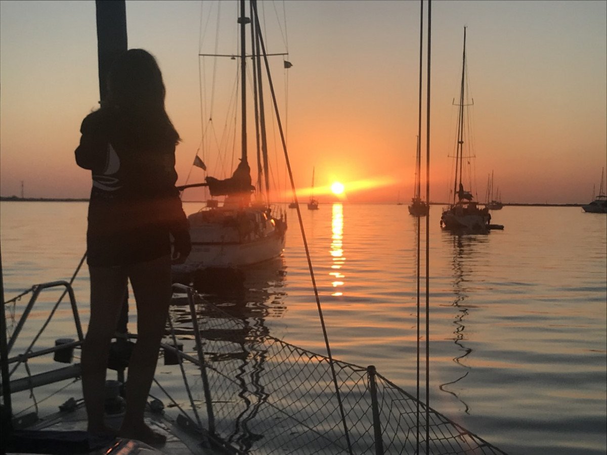 Sailing boat in Nuevo Portil, Huelva