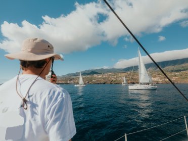 Flotilla sailing in the Canary Islands