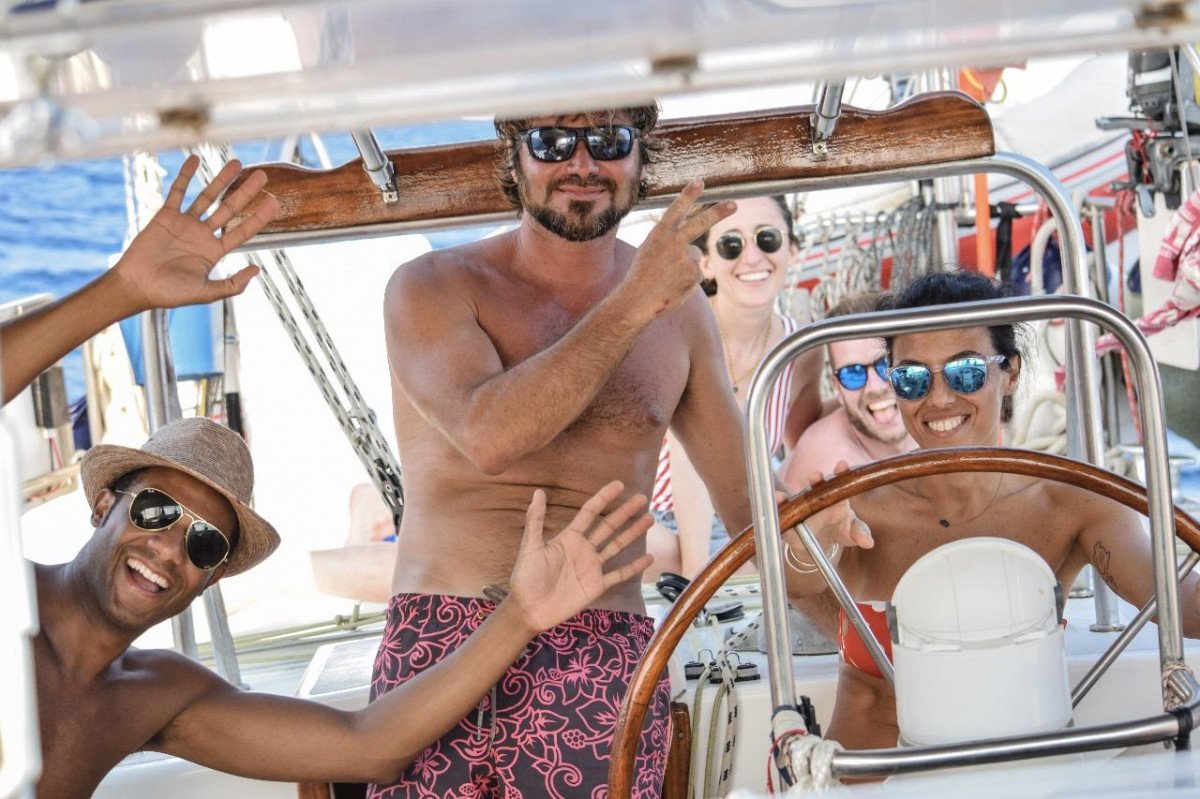 Boat trip to the island of Elba and its white sandy beaches