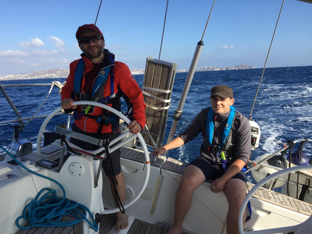 sailing through greece