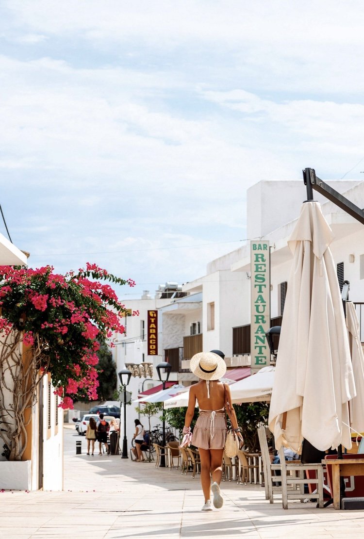 Luxury boats sailing in Ibiza.