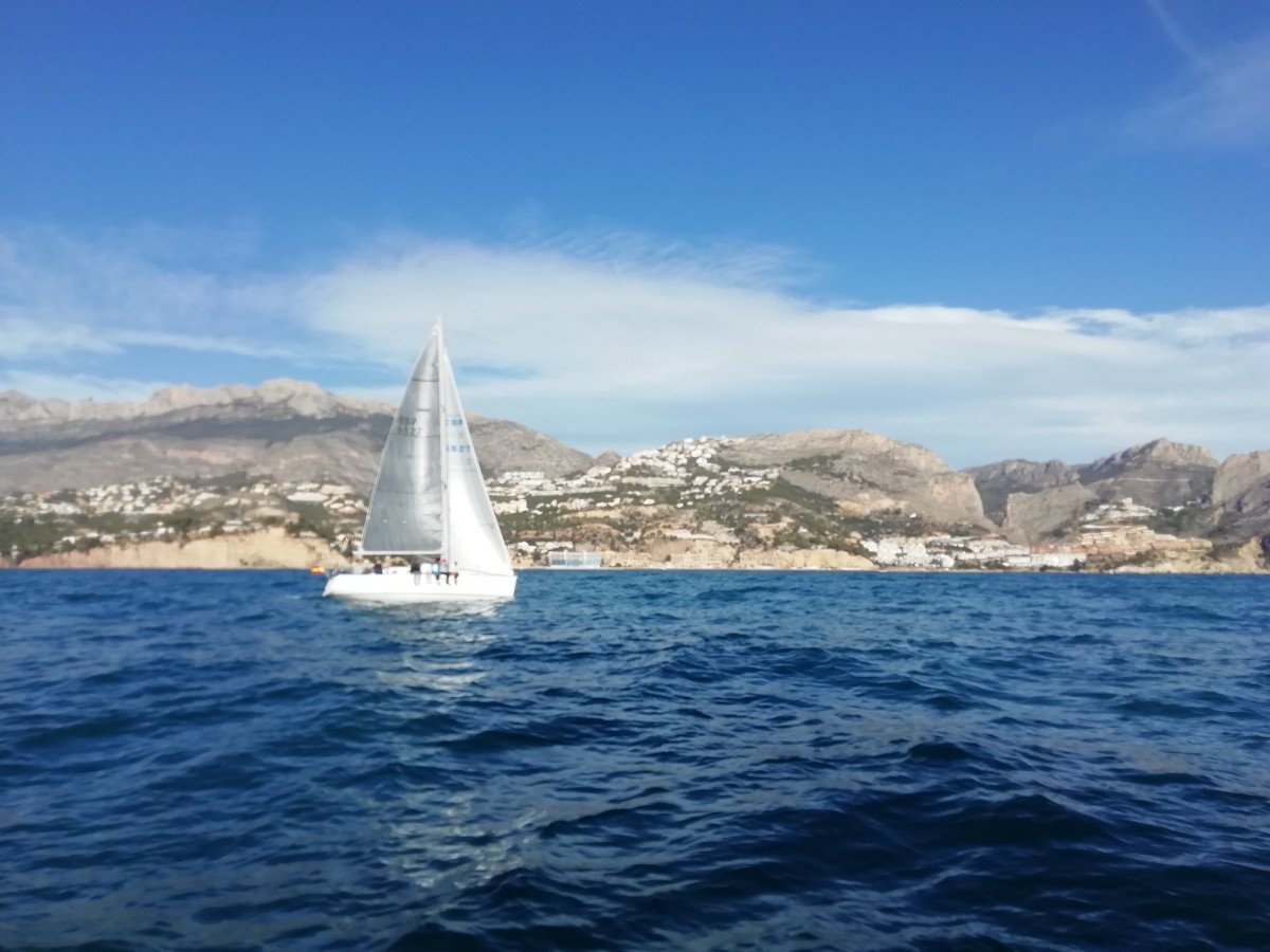 Sailing with Mediterranean Sea views