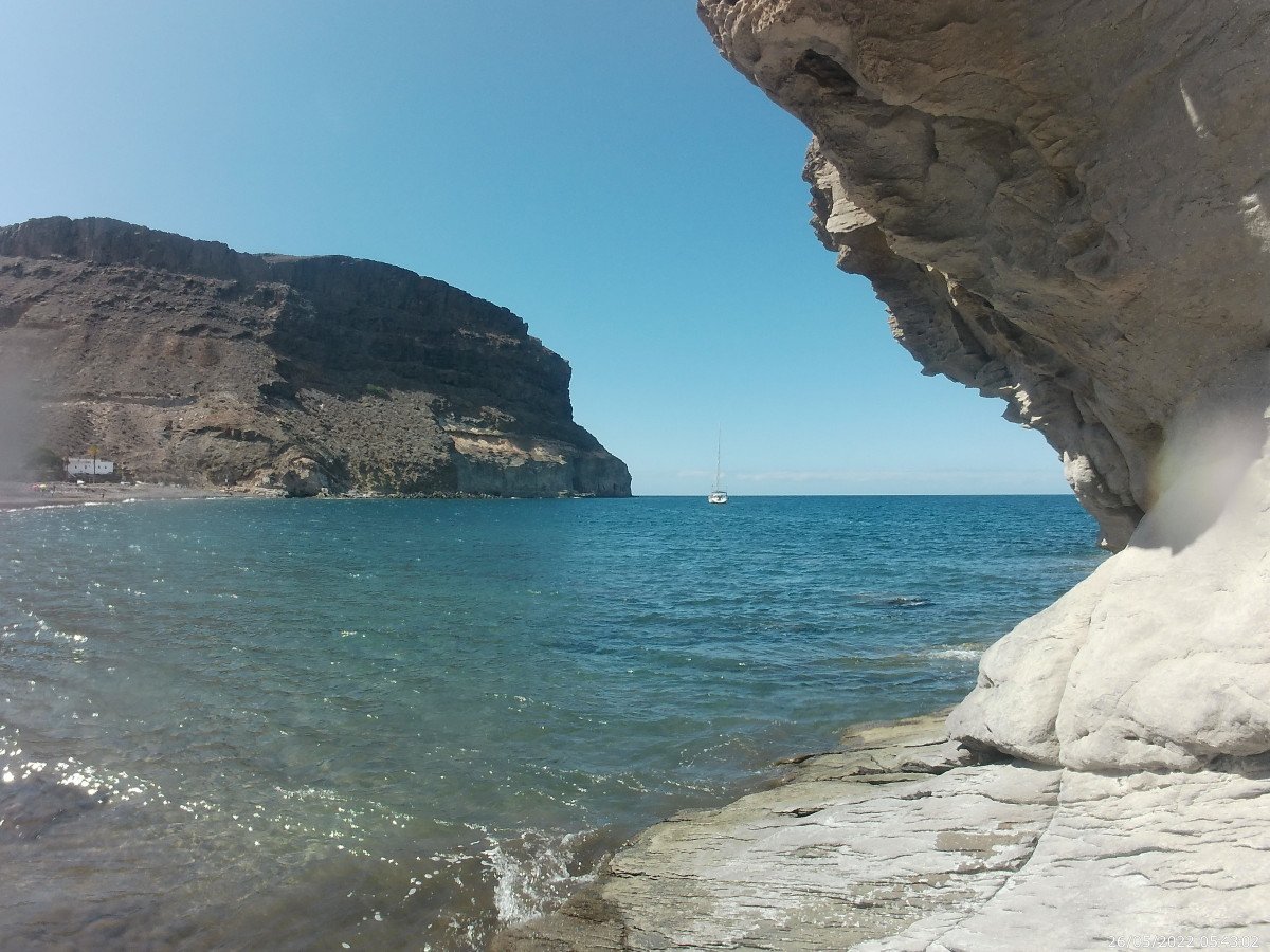 Segelboot-Bootsfahrt im Süden von Gran Canaria