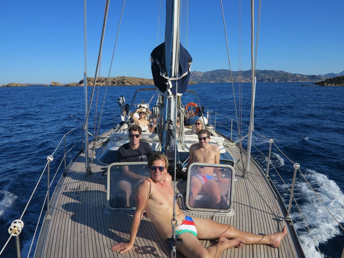 Sailing through northern Sardinia and southern Corsica