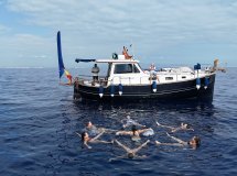 Boot segeln durch Jávea von Denia