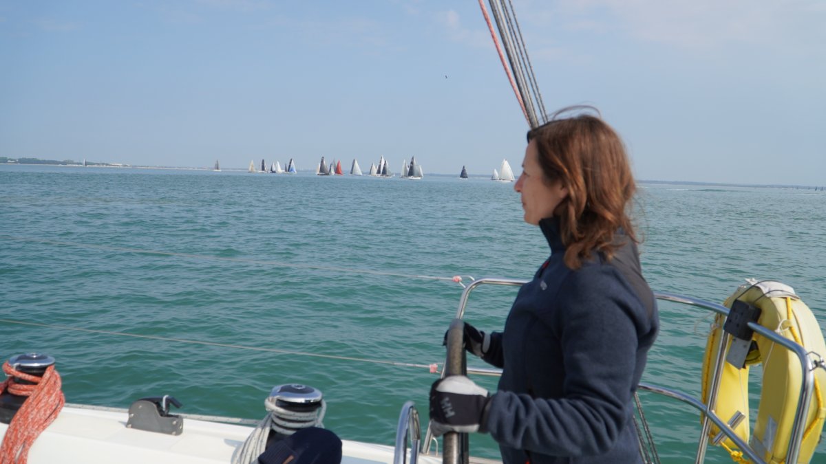 Barcos en el Solent durante un taller