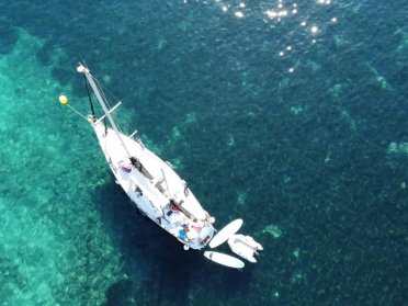 Segelreise nach Tabarca inkl Mittagessen. 4-stündige Abfahrt von Santa Pola