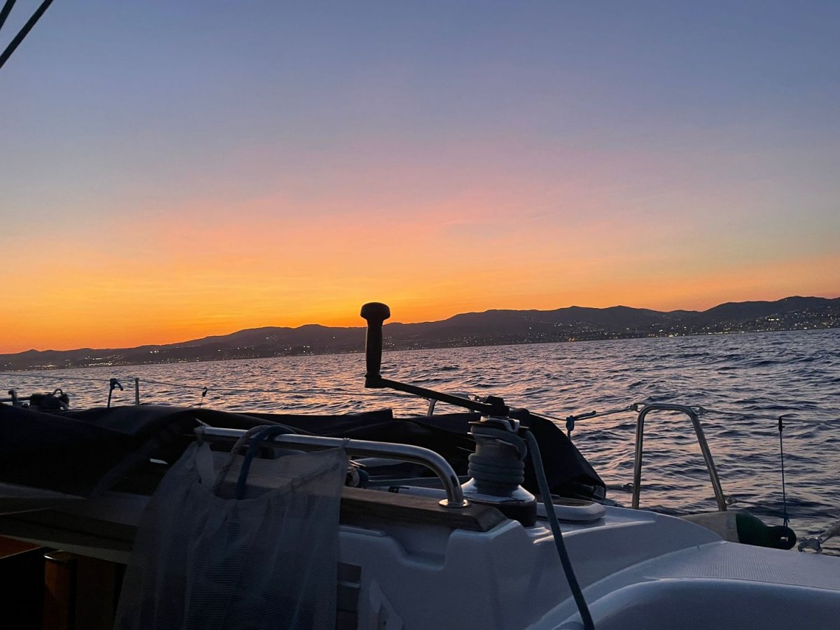 Montjuic Leuchtturm vom Meer