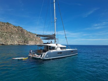 Lagoon 52 wöchentliche Vermietung für 8 Personen rund um Ibiza und Formentera