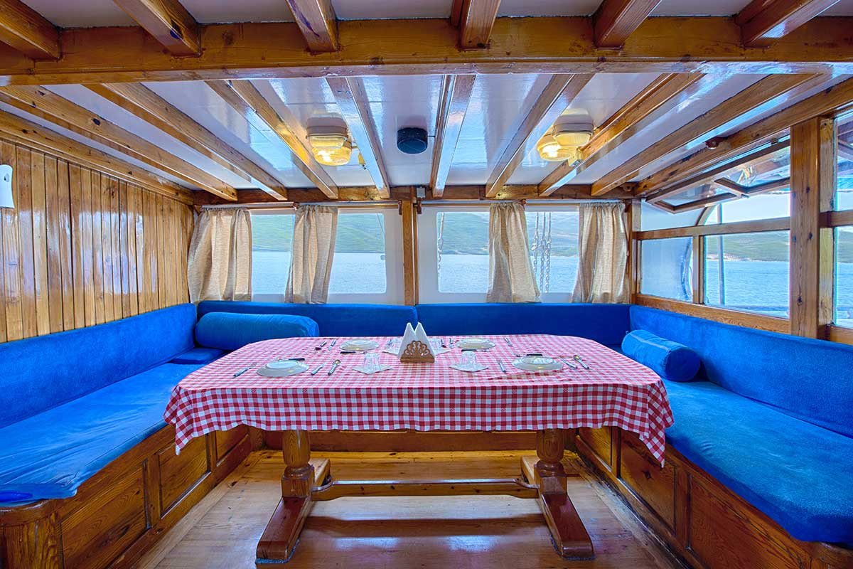 Sailing through the clear waters of the Aegean Sea