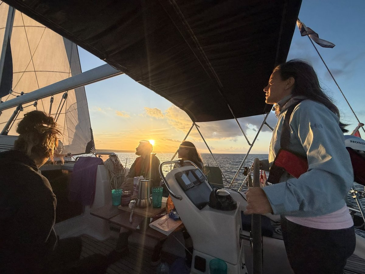 Sailboat navigation through Menorca